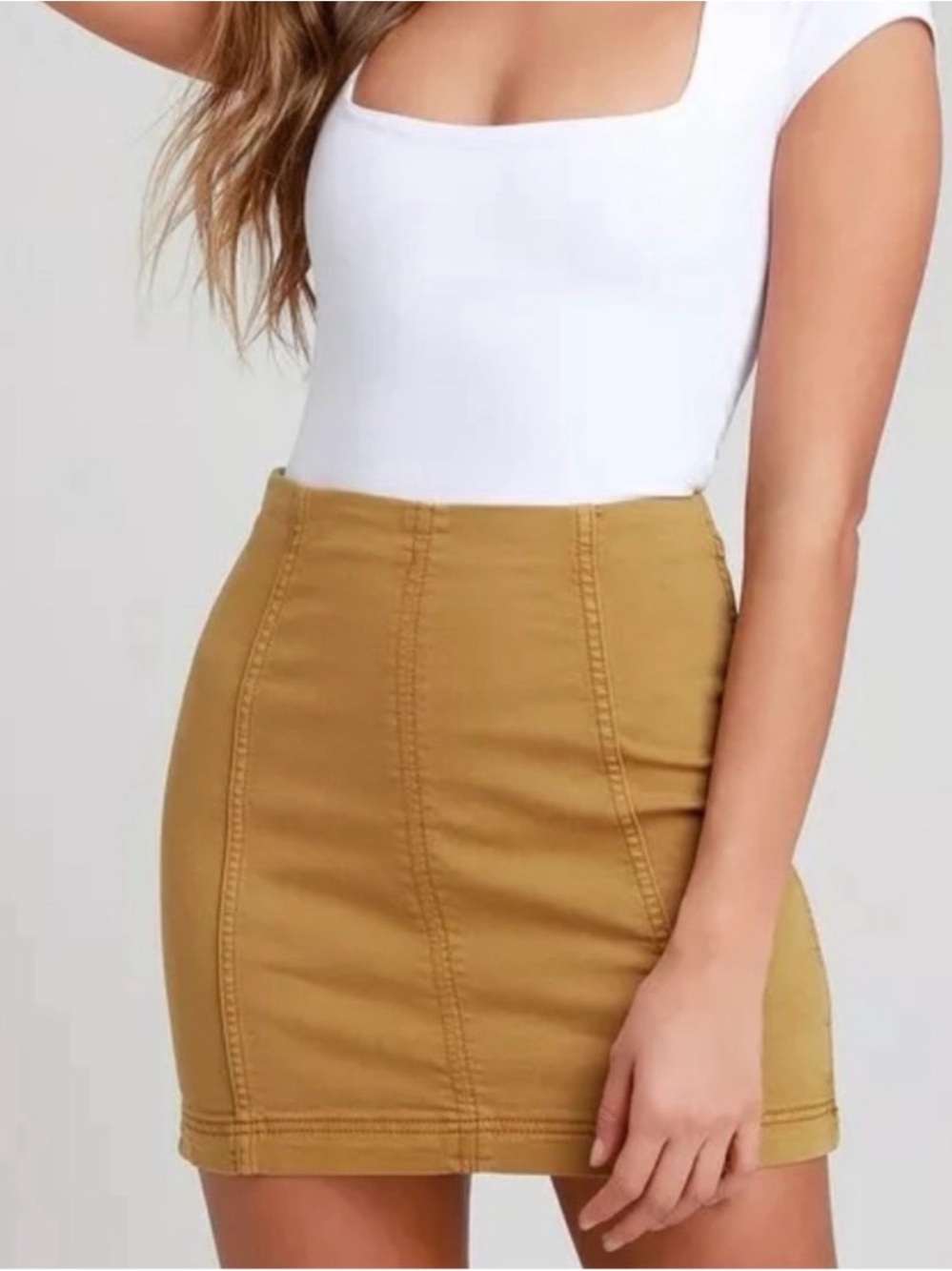 Free People Fitted Skirt